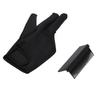 3 Finger Barber Glove Heat Resistance Gloves with Flat Iron Comb Attachment for Hair Styling Black