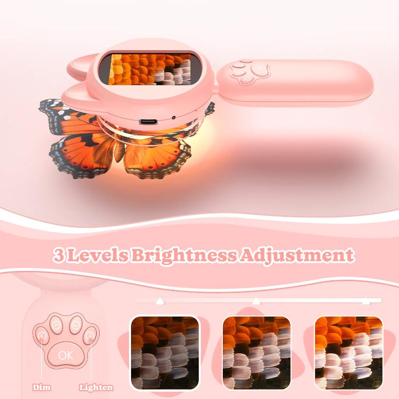 Hayve 2inch IPS Digital Microscope 1000X Handheld Microscope for Kids Magnifying Glass with Lights, Windows Compatible( HM020B)