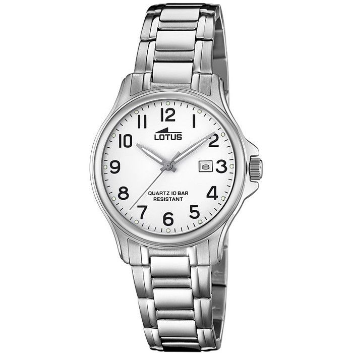 Montre - Lotus - 18655-1 - Argenté - Noir - Étanchéité 10 ATM