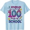 I Sparkled My Way Through 100 Days Of School Teacher Unisex T-Shirt
