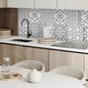 Self-Adhesive Vinyl Tiles with Printed Geometric Patterns In a 4x50x50 Cm Layout