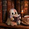 Decorative Ghost Sewing Pattern Halloween Patchwork Kit, Cute Doll DIY Set with Pre-Cut Cozy Fall Art Project Fabrics, Autumn Holiday Craft