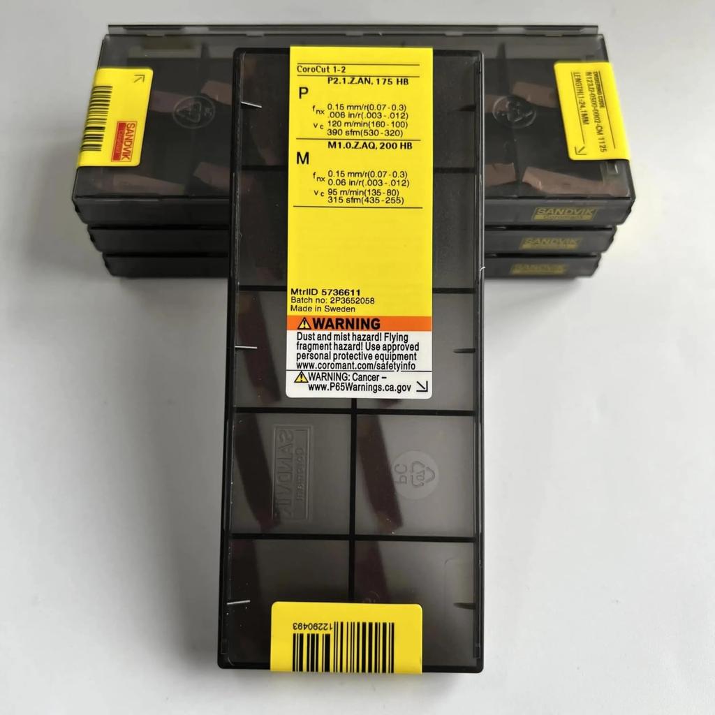 Original Sandvik / N123J2-0500-0002-CM 1125 / CNC lathe carbide blade 10 Pcs