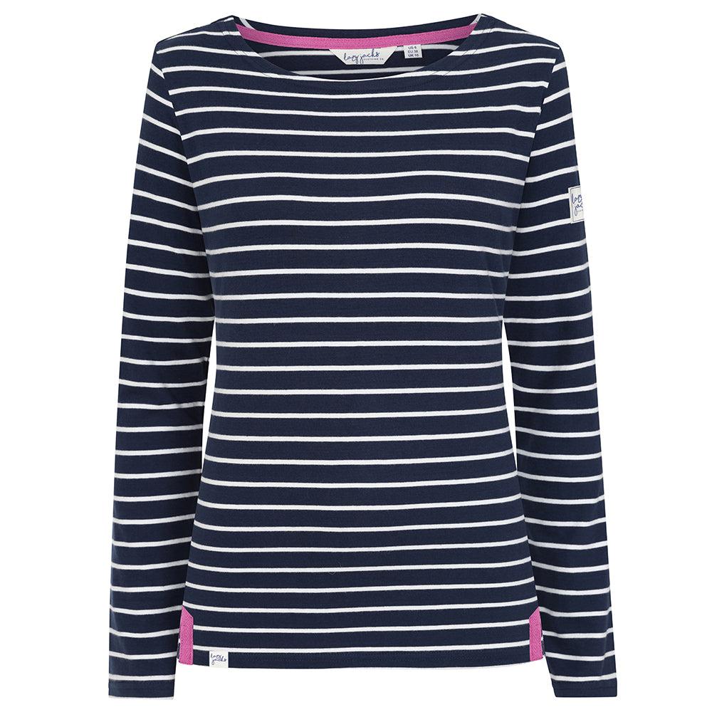 Lazy Jacks Womens/Ladies Striped Breton Top