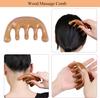 Soulvinee Wooden Massage Comb Guasha Comb Scraping Massage Tools Head Neck Massager Spa Acupuncture pcs 1