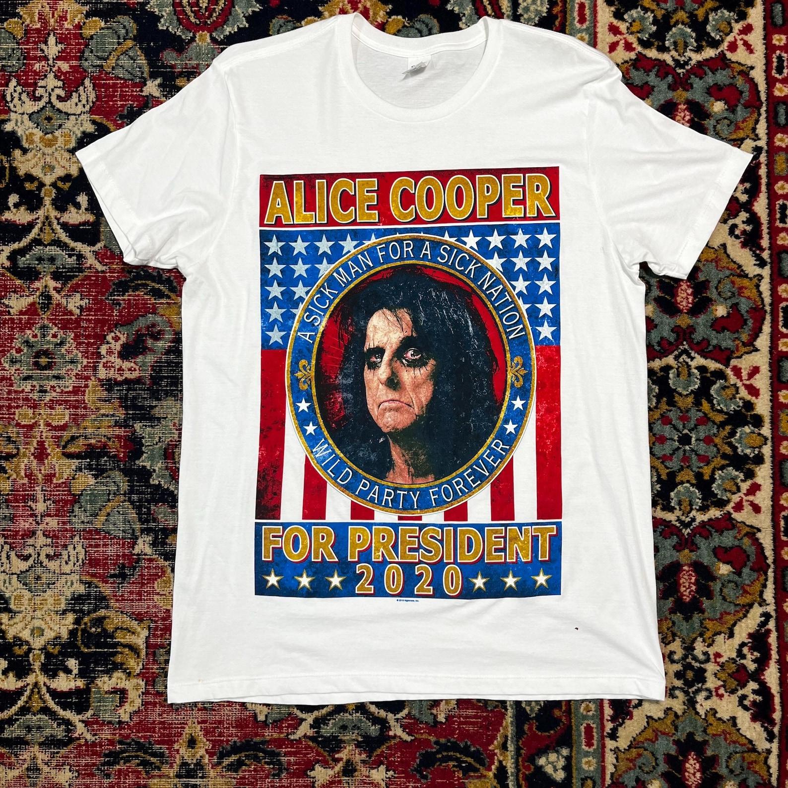 Title: Alice Cooper For President T-Shirt Rock Band Size L 4XL