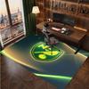 Norwich City Football Print Crystal Velvet Rug, Comfortable Water Absorbent Non Slip Indoor Floor Carpet