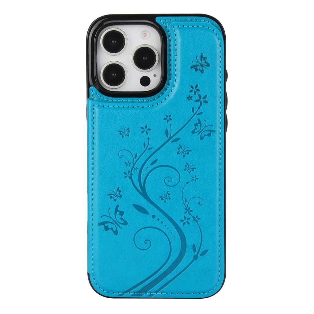 Wallet with Card Holder Kickstand Leather Phone Case for iPhone 16 15 Pro Max Plus Shockproof Protective Cover