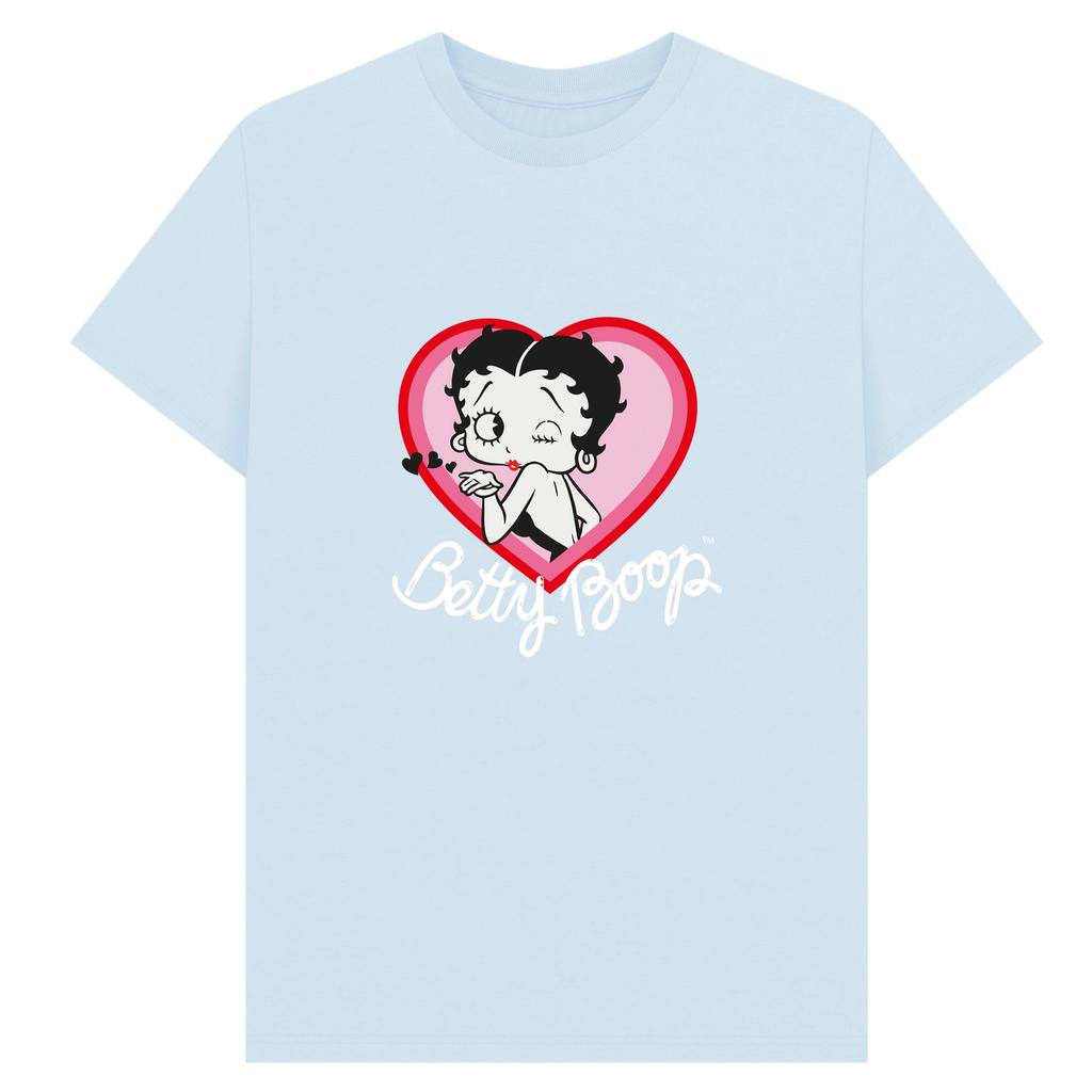 Betty Boop Unisex Adult Blow A Kiss T-Shirt