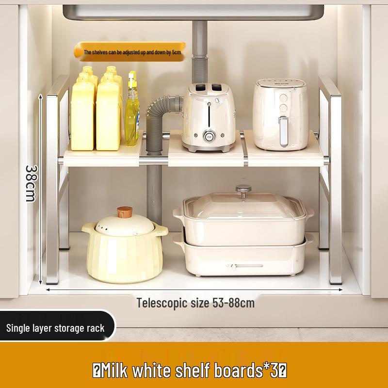 Multi-Layer Stainless Steel Kitchen Storage Rack for Cookware