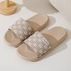 2025 New Fashionable Women's Bow Cool Slippers Can Be Worn Outside Non-slip Lightweight Men's Bathroom Slippers