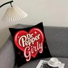 CCherry Drink DrPepperR Brand Cushion Cover Pillowcase Ultra Soft Skin Friendly Fabric Cloud Like Comfort Concealed Zipper