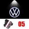 2 For VW Touareg GTI MK6 Golf 5 6 7 Passat B6 B7 B8 B9 Jetta MK7 R LED Car Door Projector Welcome Ghost Shadow Light Accessories Zw4