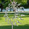Modern Minimalist Wrought Iron Outdoor Garden Windmill Ornaments