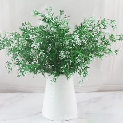 7 Fork Artificial Plants Water Grass Eucalyptus Plastic Green Grass Fake Flowers Wedding Decoration Home Office Desk Decors