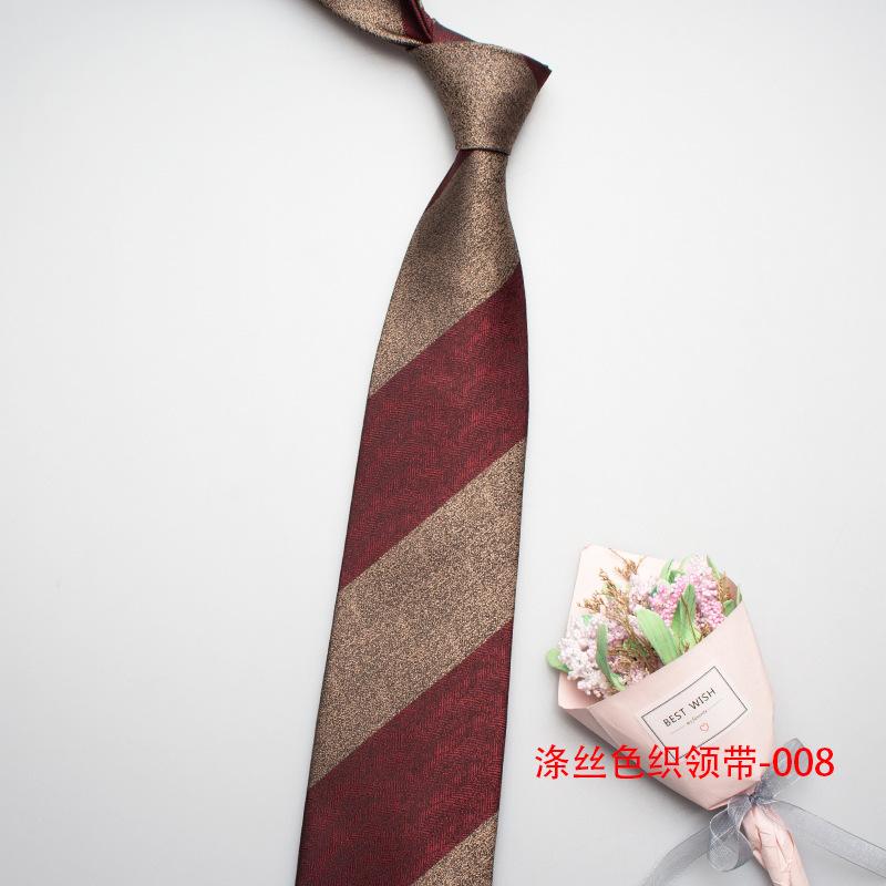 

Грубый полосатый галстук 8 см, Мужская и женская рубашка в стиле ретро, Костюм, Форменный галстук