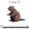 Wild Jungle Animal Models: Mini Pig, Deer, Fox, Squirrel, Elk & Raccoon Toys