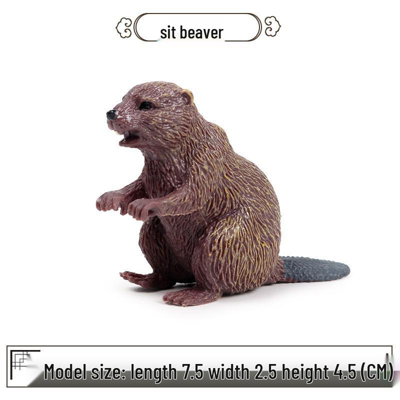 Wild Jungle Animal Models: Mini Pig, Deer, Fox, Squirrel, Elk & Raccoon Toys