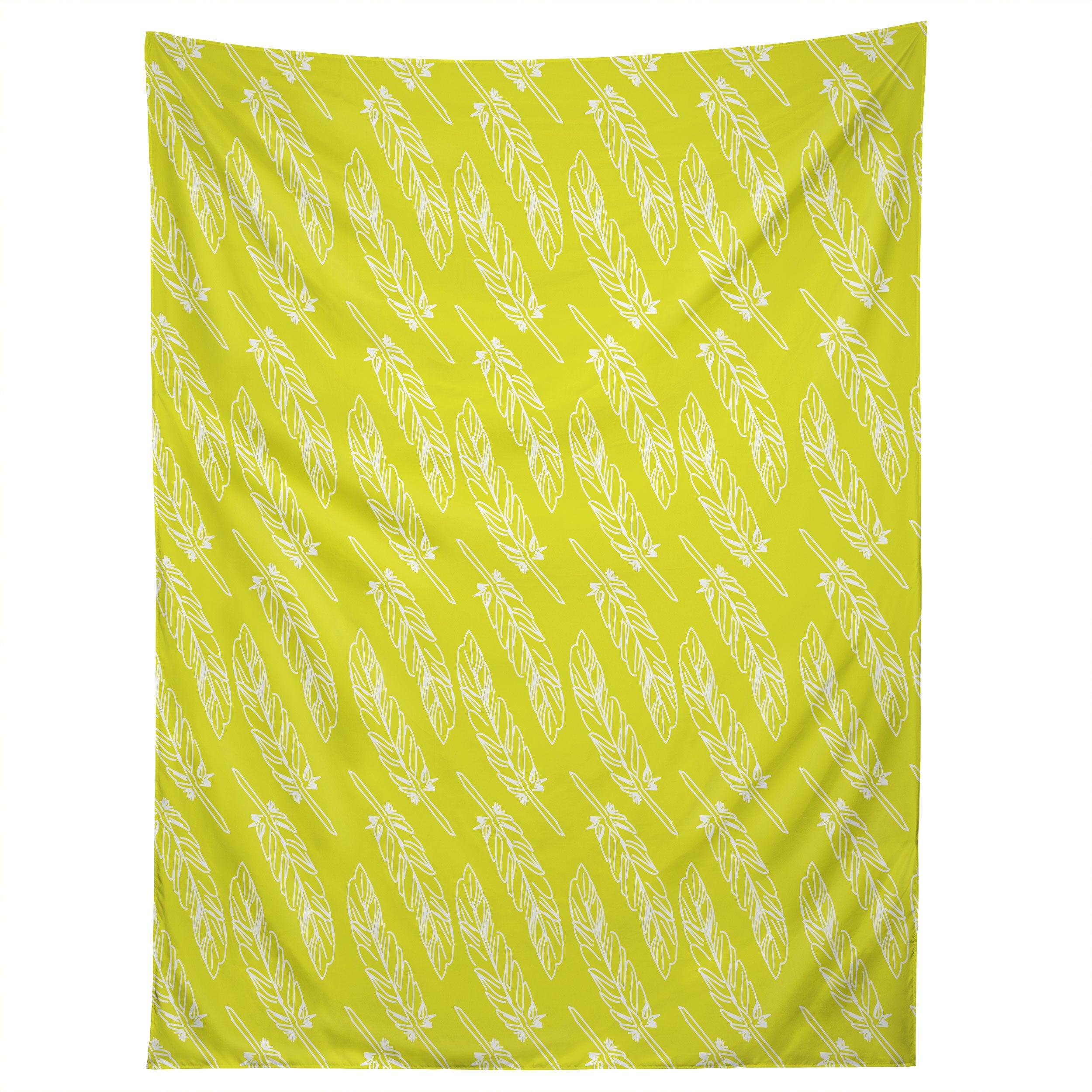 NEON FEATHERS tapestry 75x100