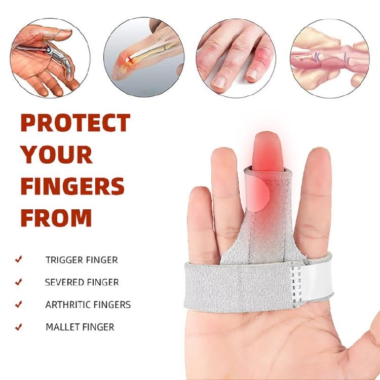 Finger Support Splint Adjustable Triggers Finger Splint Hand Finger Brace Tape for Straighten Curved Finger Pains Relief