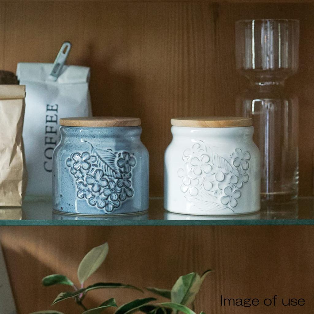 Aito Seisakusho "Lien" Vorratsbehälter mit Deckel, ca.. 10cm, Weiß, Mino Ware, Produktnummer 267923