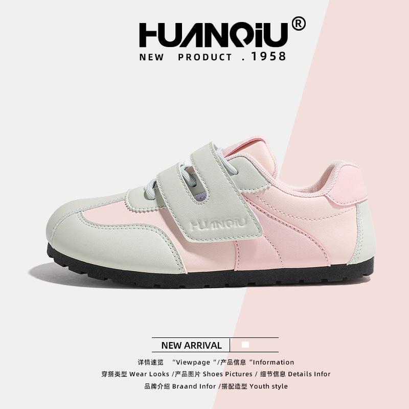 Global guava powder Dexun shoes women's KMXFX8093 summer new Velcro design Korean version casual board shoes women