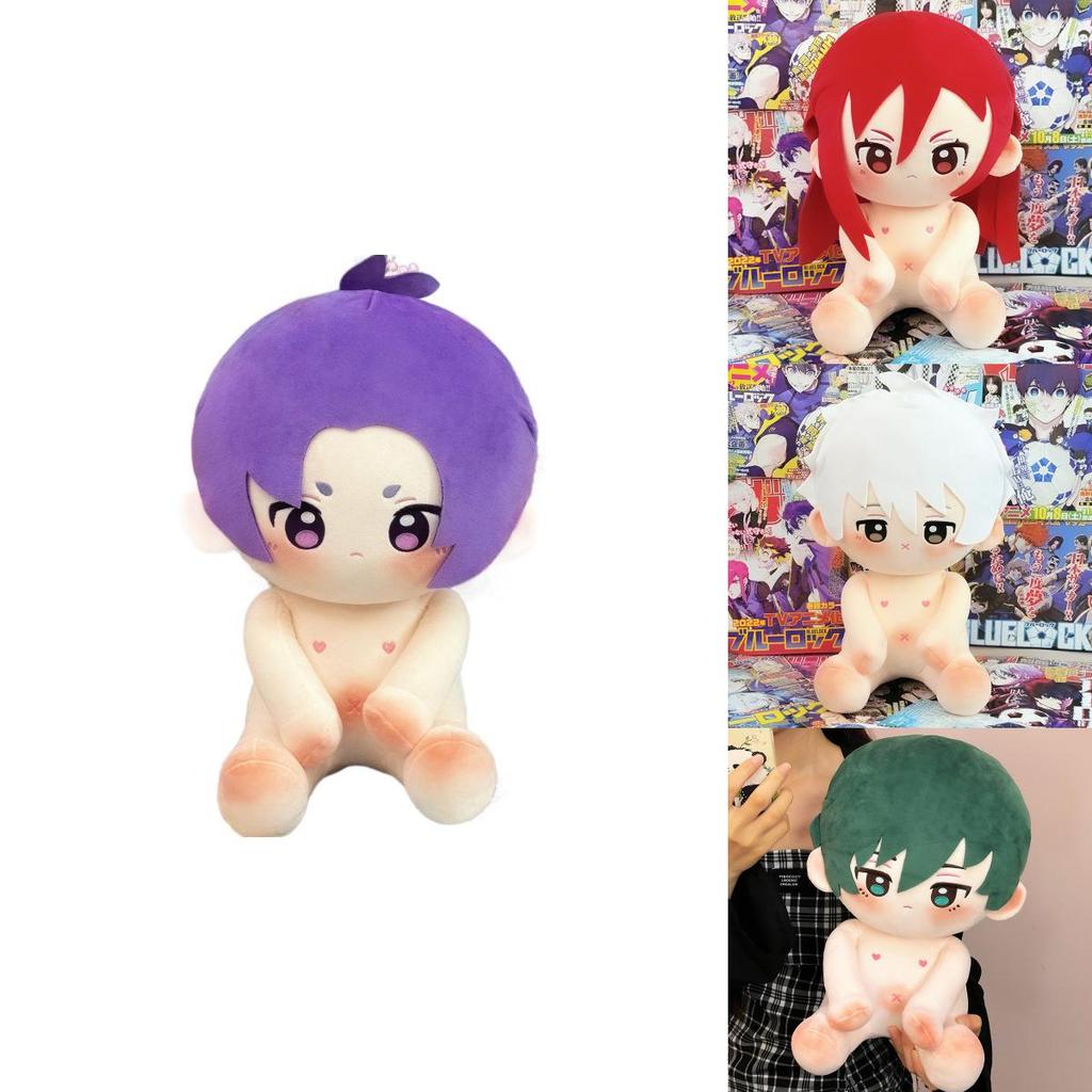 Adorable 40cm Blue Lock Plush Doll In Soft Cotton Filling Perfect For Collectors And Fans