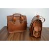 Motorcycle Side Pouch Brown Leather Side Pouch Saddle 2Bags Panniers Two Bags