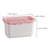 DOITOOL 3-Piece Large Capacity Plastic Laundry Bead Storage Box with Lid, 7.2" x 4.1" x 3.9" for Laundry Powder Storage and Detergent Storage