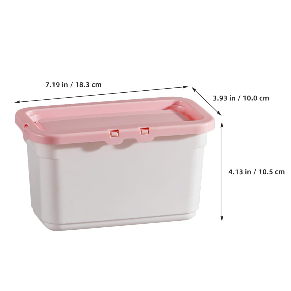 DOITOOL 3-Piece Large Capacity Plastic Laundry Bead Storage Box with Lid, 7.2" x 4.1" x 3.9" for Laundry Powder Storage and Detergent Storage