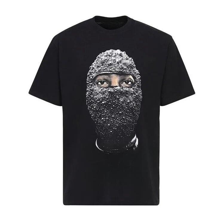Kortärmad Ren Bomull Lös Bekväm Kortärmad Topp Maskerad Herrtryck 2025 Dam T-shirt Herr T-shirt Bokstav Casual
