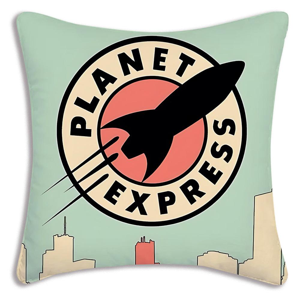 Classic movie F-Futuramas Pillow Covers Cartoon Sofa Decorative Home Double-sided Printing Short Plush Cute Cushion Cover