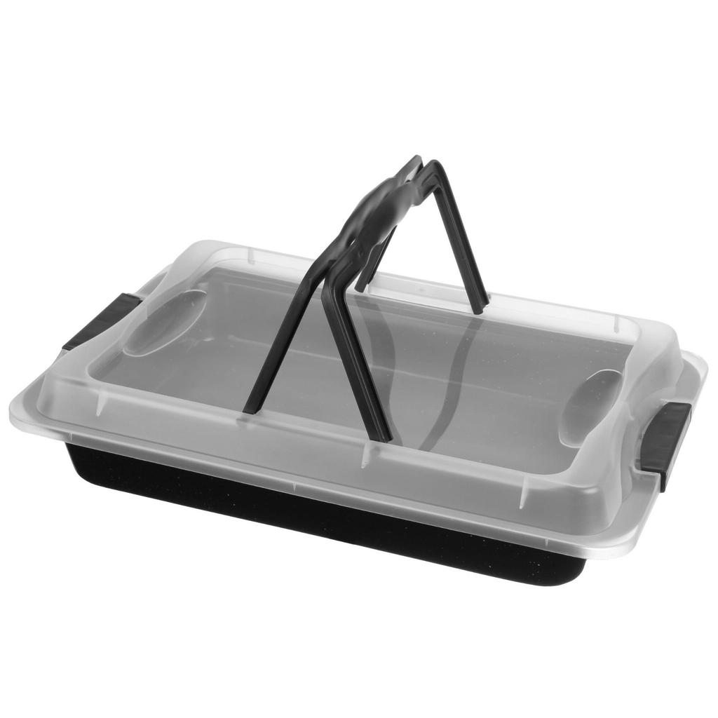 Forma Blacha do pieczenia 42x29x5,5 cm z pokrywą, powłoka Non-stick BRUNBESTE BB-2552