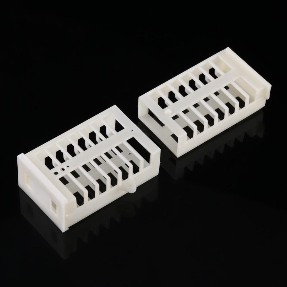 10pcs 50x30x19mm(1.97x1.18x0.75in) Beekeeping Tools Plastic Bee Queen Cage Plastic Cage  Apiary Use