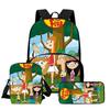 Phineas And Ferb Backpack Cartoon High Definition Printing Multifunctional Spine Protection Lightweight School Bag