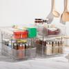 2 Tiers Kitchen Bathroom Storage Rack Under Sink Storage Box Slide Out Clear Storage Container With Dividers Enduring