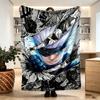 Coperta con Stampa Jujutsu Kaisen - Morbida e Confortevole, per Camera da Letto, Viaggio, Divano, Decorazione per la Casa - Regalo di Compleanno Natale per Amico