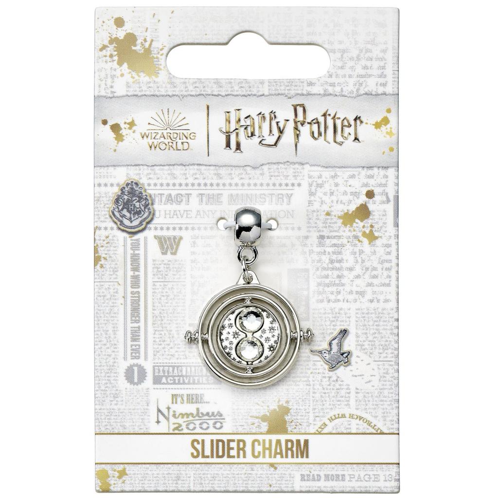 HARRY POTTER Time Turner Silver Tone Slider Charm