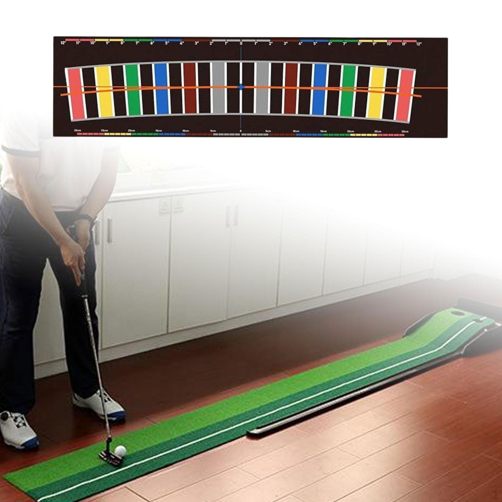 

Golf Practice Mat with Alignment Line for Skill Development Outdoors Multicolor