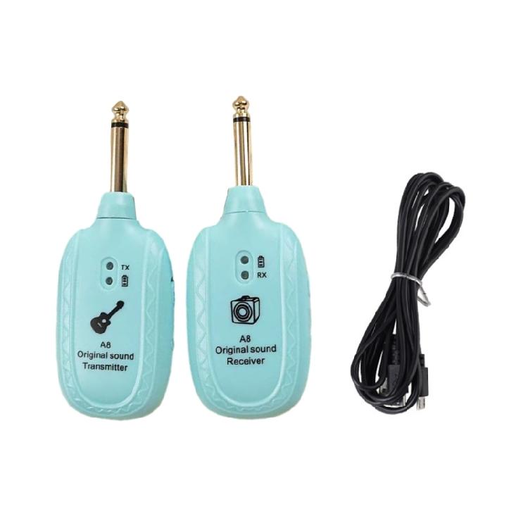 Portable Electric Guitar Transmitters Auto Pairing Function For Multiple Instrument Models And Performances синий