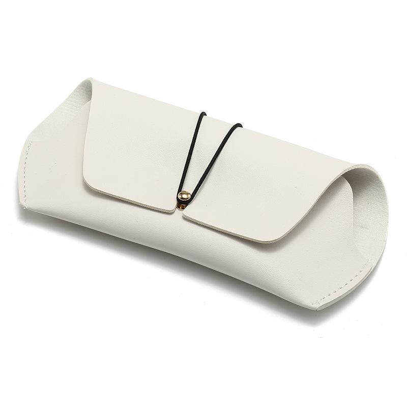 

Eyeglasses Case Soft Sunglasses Case Glasses Bag Fashion Glasses Storage For Unisex Women Gift білий