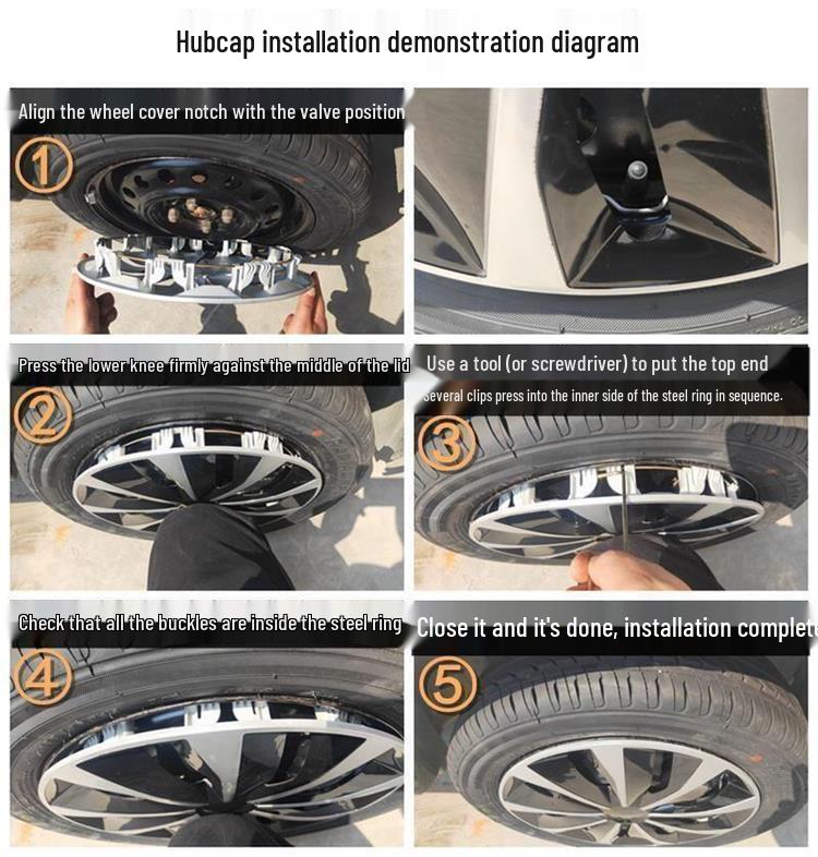 13-Inch Protective Cap for 25 Macaron Wheel Covers, 4th Gen Mini EV Modification