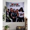 Cool Band GGuns N Roses Hanging Bohemian Tapestry Bohemian Wall Tapestries Mandala Kawaii Room Decor
