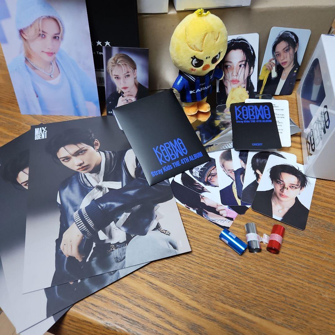 

[Б/У] Stray Kids Феликс Погари КАРМА 5 звезд торговые карточки и другое