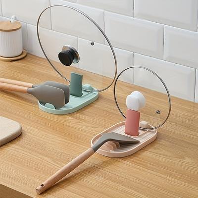 1pc Scarico da cucina pieghevole Semplice pratico supporto per coperchio pentola Colore casuale