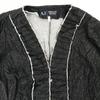 Made In Italy / ARMANI JEANS / Black Denim Chambray Jacket [Women’s M / 38 / Black](USED)