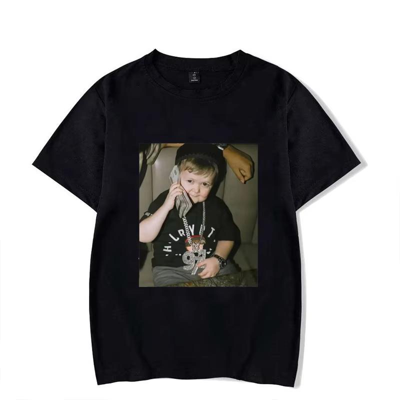 Hasbulla Kampf T-Shirt Mini Khabib Blogger Grafik T-Shirts Unisex Damen Hohe Qualität Oversize T-Shirt Streetwear