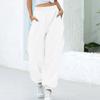 Elastic High Waisted Wide Leg Pants Women's Loose Oversized Casual Pants Solid Color Ankle Pants Autumn and Winter