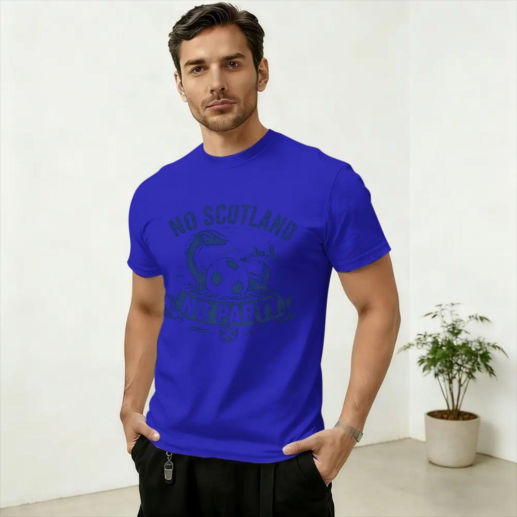 No Scotland No Party TShirts Unisex Casual Cotton Tee Shirt O Neck Short Sleeve T Shirts Plus Size Tops