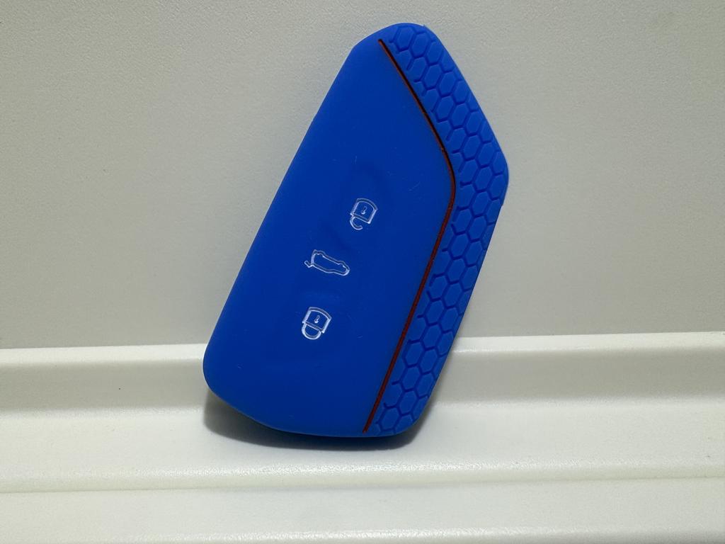 Silicone Case For VW Golf 8 Mk8 GTI GTD R ID3 ID4 2020 Decoration 3 Buttons Remote Key Shell Blank Car Accessories Auto Parts